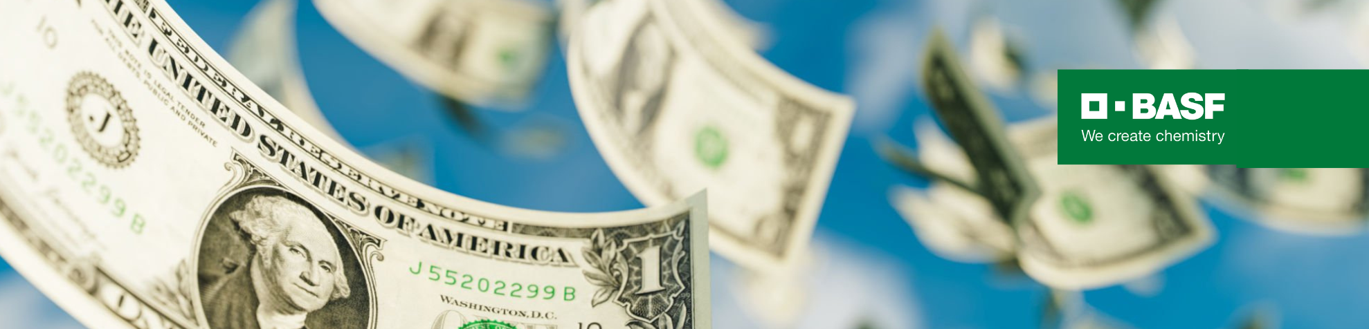 Floating Dollar Bills