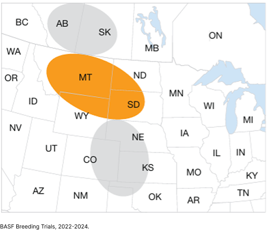 US map of brown soil zones
