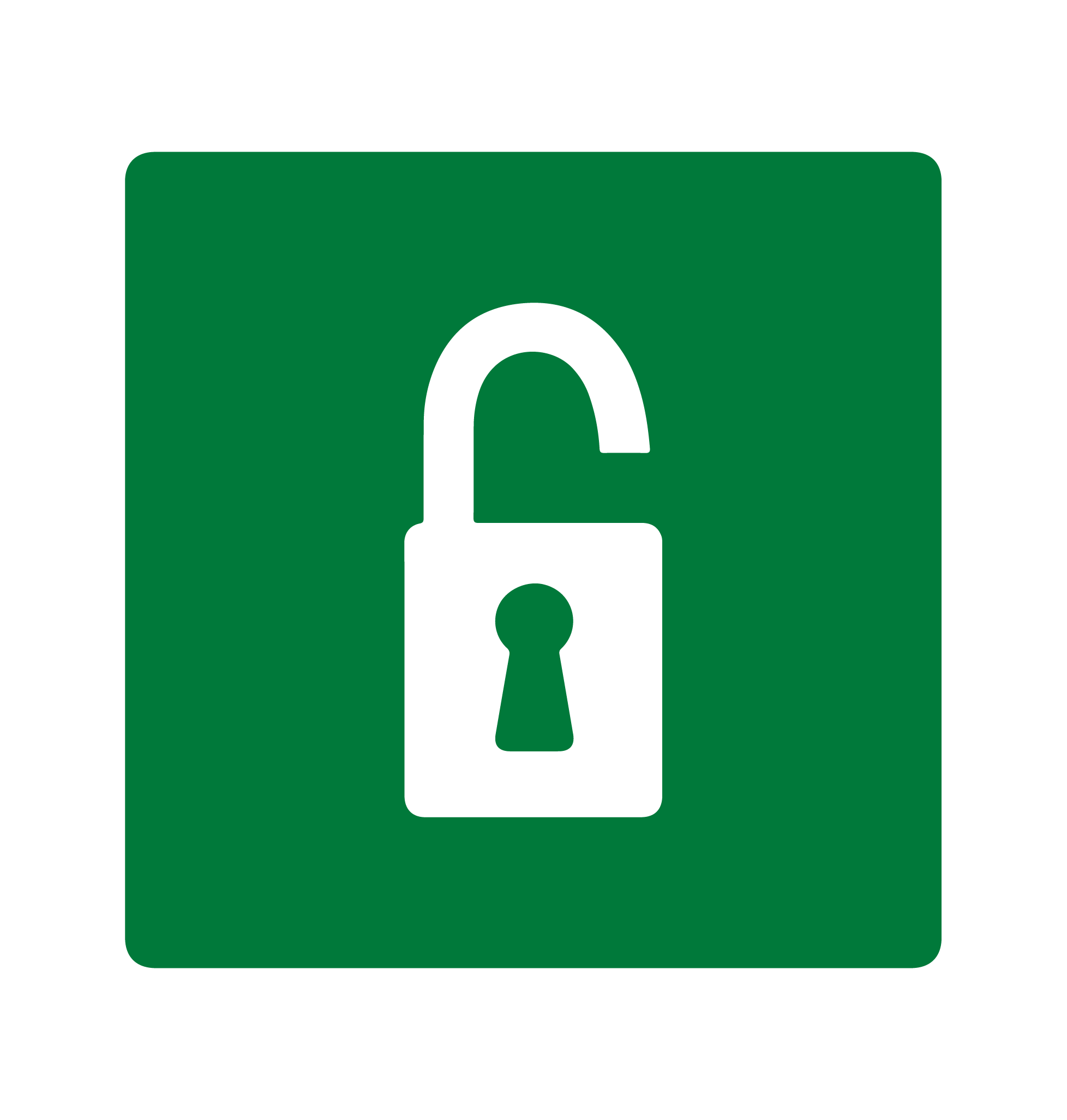 Open lock icon
