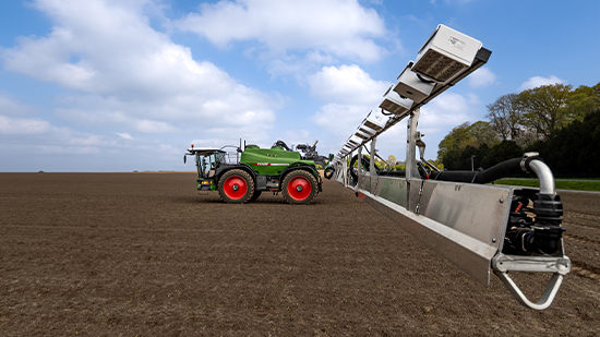 BASF Smart Spraying machine on a field